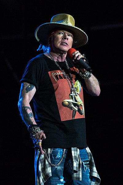 Axl Rose in 2018. Photo by Raph_PH CC by 2.0