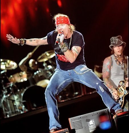 Axl Rose in 2010. Photo by andres fernando allain CC BY 3.0