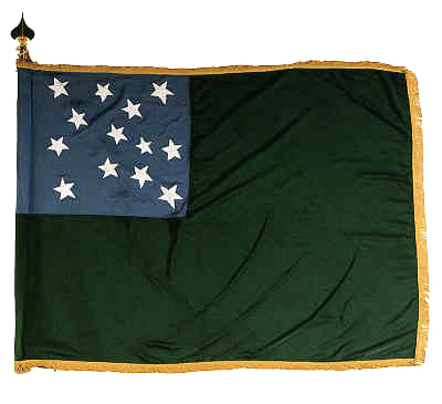 The flag of the Green Mountain Boys. Photo by Amber Kinkaid CC BY 2.5