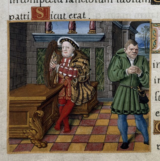 Henry VIII with harp