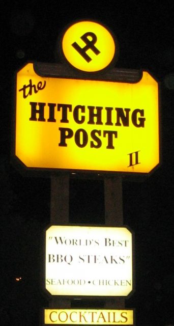 The Hitching Post II Restaurant in Buellton where Miles and Jack first encounter Maya