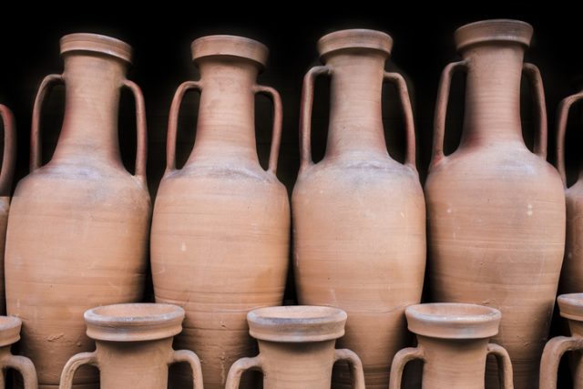 Ancient roman amphorae found at the wreck site contained traces of flavored oil
