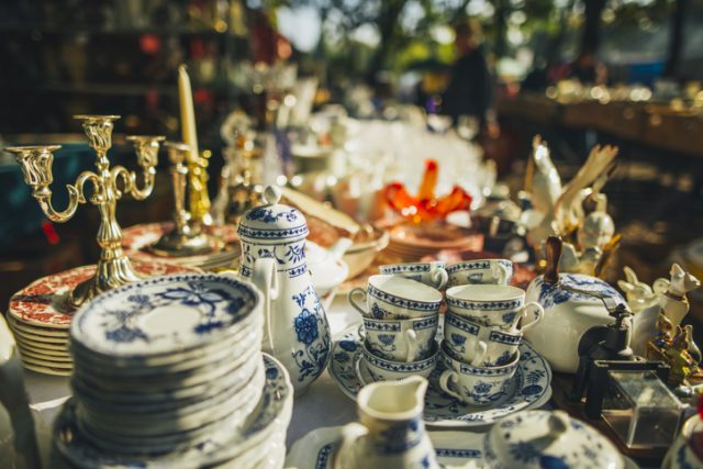 Some beautiful pieces for sale at a flea market in Berlin