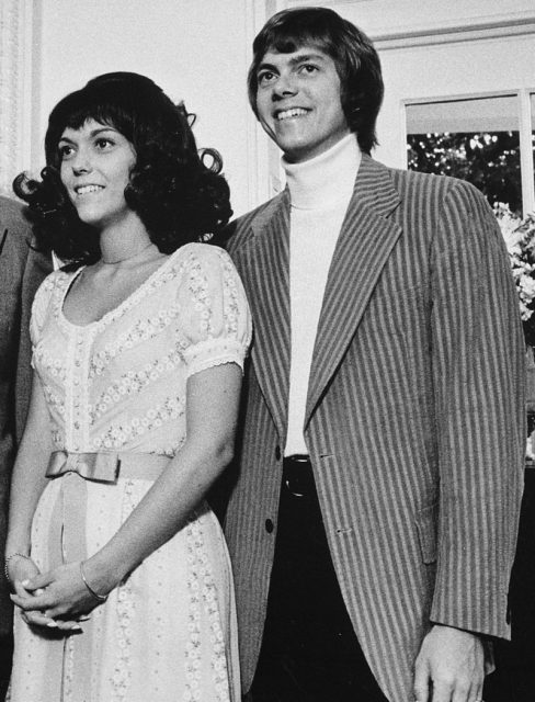 Karen and Richard Carpenter at the White House, August 1, 1972