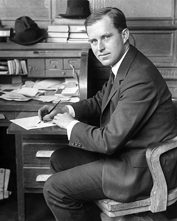 Joe Kennedy at age 25 in 1914, when he claimed to be America’s youngest bank president