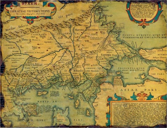 Map describing the city as ‘Philippopolis, que et Poneropolis, Duloupolis, Eumolpiada, item Trimontium, at que Pulpudena’