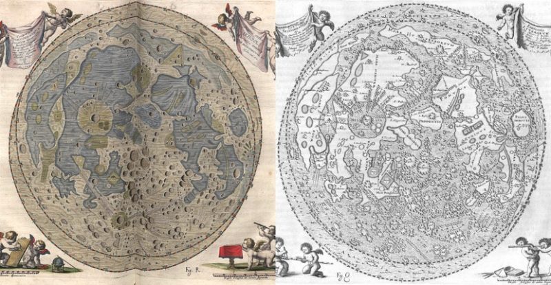 Hevelius moon maps