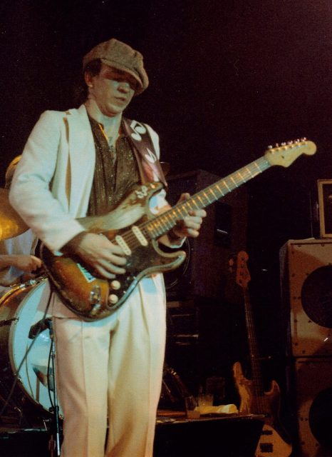 Stevie Ray Vaughan & Double Trouble played the Ritz Theater in Austin, Texas on March 18th & 19th 1983. Photo by Bbadventure CC BY-SA 4.0