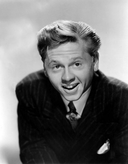 Studio publicity portrait of Mickey Rooney