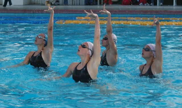 Russian world champion synchronized swimming team training for the European championship in Gran Canaria. Photo by Jesus de Blas CC BY-SA 2.0