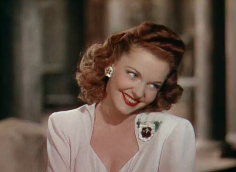 Vivian Blaine in ‘Something for the Boys’ trailer (cropped screenshot)