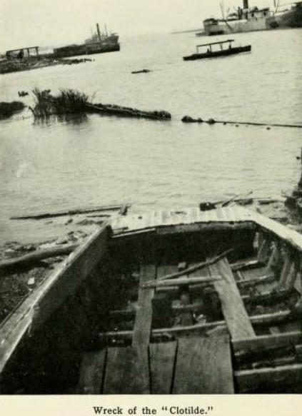 Photograph of wreckage of slave ship Clotilda from ‘Historic sketches of the South’ by Emma Langdon Roche