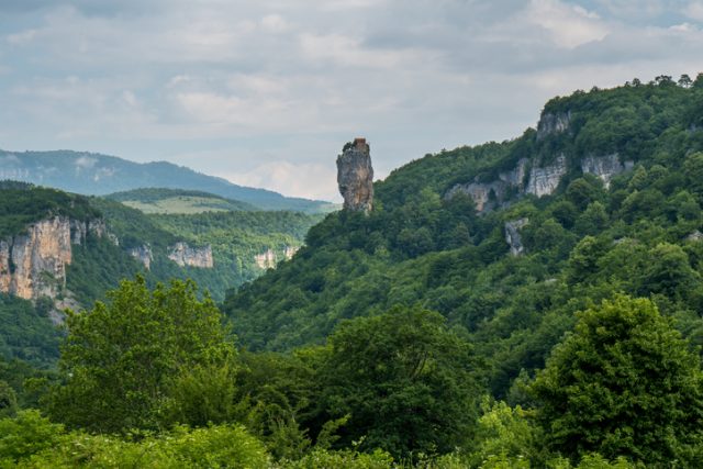 Man’s monastery near the village of Katskhi, Imereti, Georgia