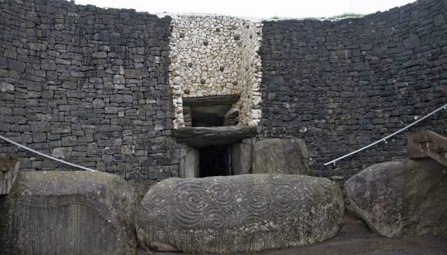 Entrance to Newgrange passage tomb