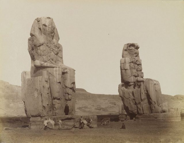 Colosses de Memnon, 19th century