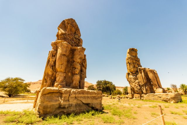 Luxor, Egypt. The Colossi of Memnon