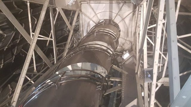 The spiral staircase inside the Statue of Liberty, Liberty Island, NYC