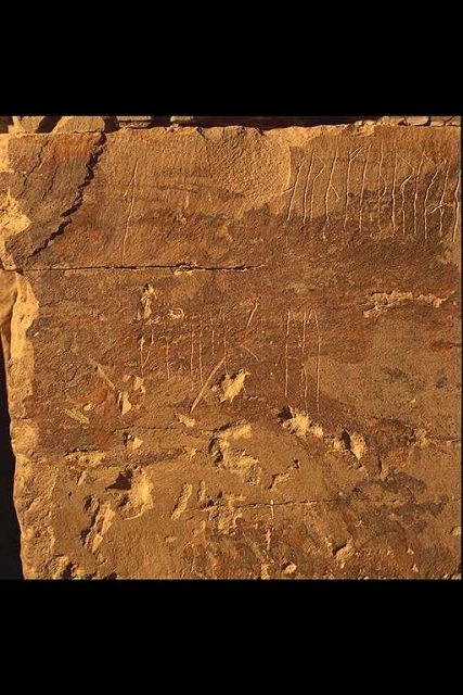 Maeshowe. Part of an inscription that reads: “Arnfinn, Sten’s son, carved these runes”. Photo by Bengt A Lundberg / Riksantikvarieämbetet CC BY 2.5