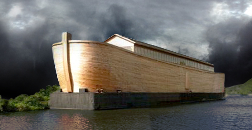 Noah's ark replica in the port of Schagen. Used for illustration this is not the Ark Experience. Photo by Ceinturion CC BY-SA 3.0