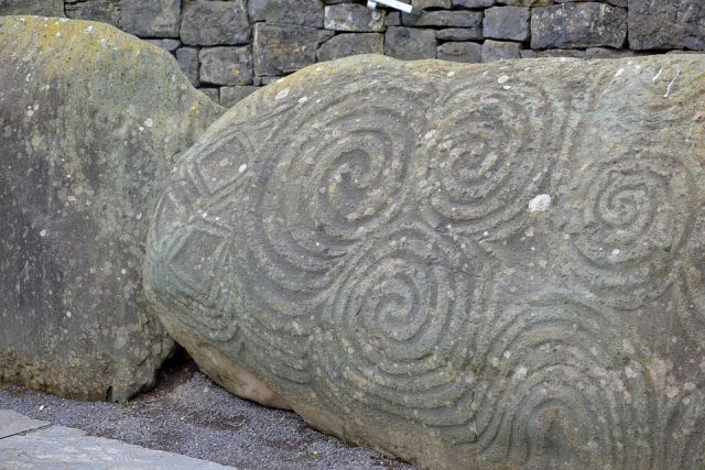 Celtic engravings Newgrange