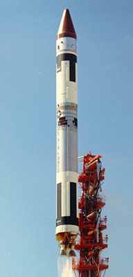 Titan-3A with LES-1 satellite