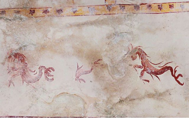 Hidden chamber frescoes Nero