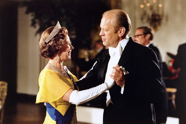 Queen Elizabeth and Gerald Ford