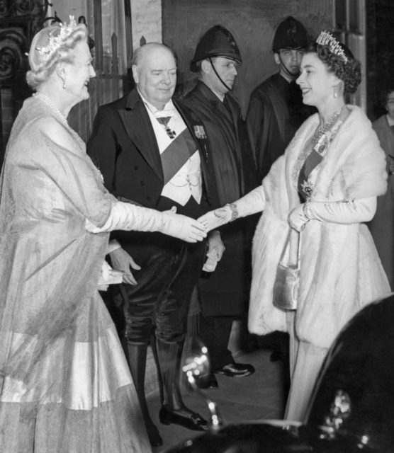 the Queen and the Churchills