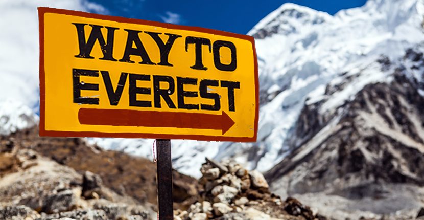 Sign to Everest