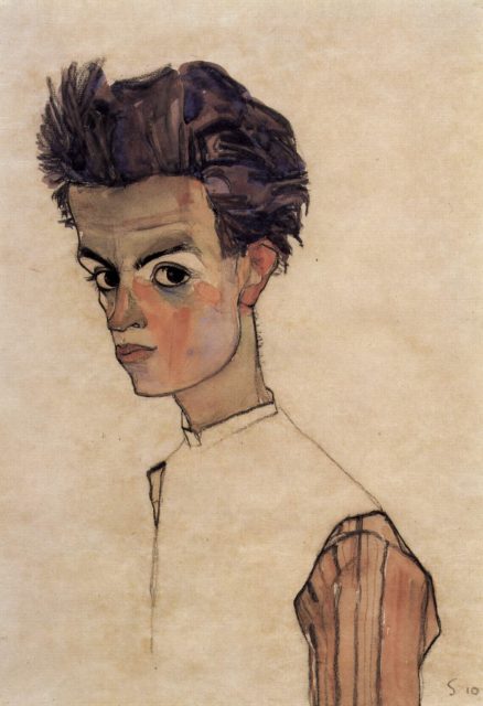 Egon Schiele self portrait