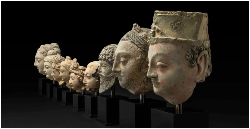 Buddhist heads that will be returned to the National Museum of Afghanistan. (© Trustees of the British Museum)