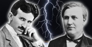 Thomas Edison and Nikola Tesla