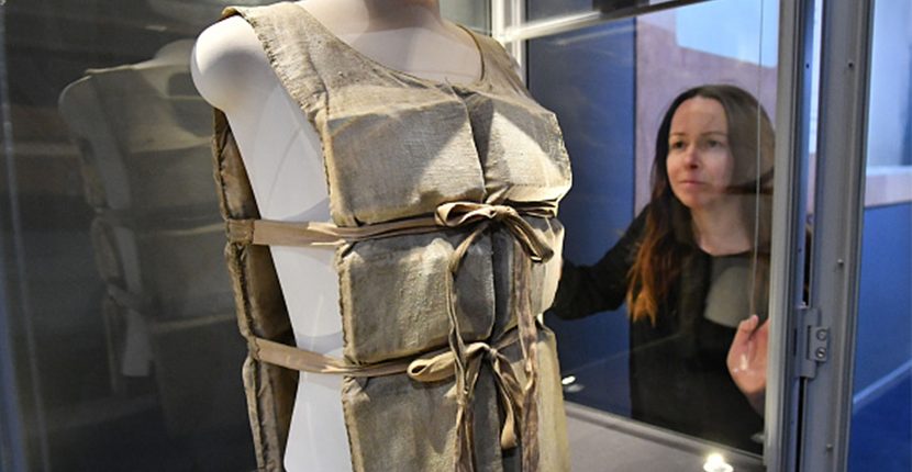Life-jacket from the RMS Titanic. Getty Images