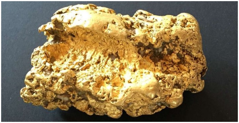 The gold nugget found.