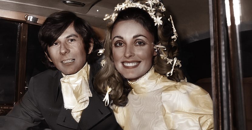 Polish film director Roman Polanski and American actress Sharon Tate (1943 - 1969) at their wedding. She was subsequently murdered by members of Charles Manson's pseudo-religious sect The Family. (Photo by Evening Standard/Getty Images)