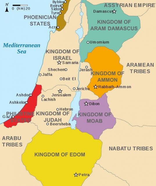 Biblical Israel map