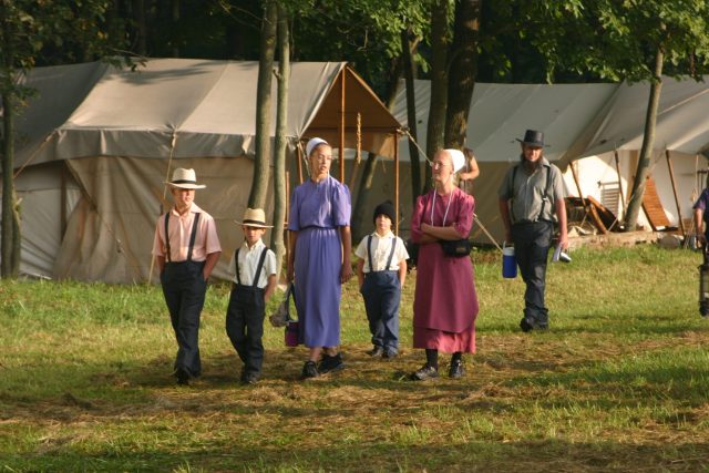Amish family