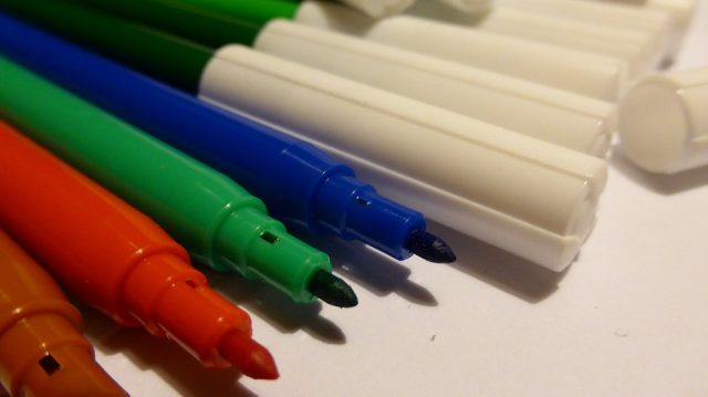 Felt tip pens