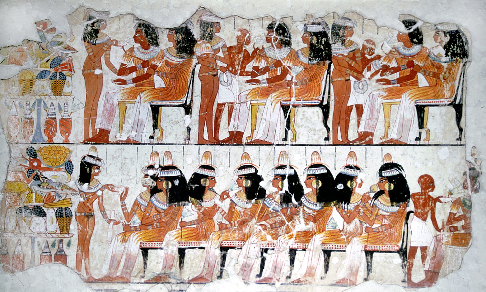 Краски древнего египта. Роспись гробницы Небамона. Египтян в древнем Египте пиры. Фрески гробницы Небамона. Древнеегипетская фреска - пир.