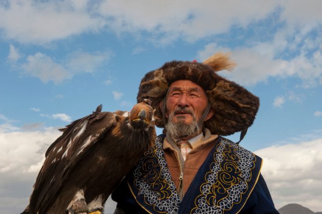 Mongolian eagle hunter