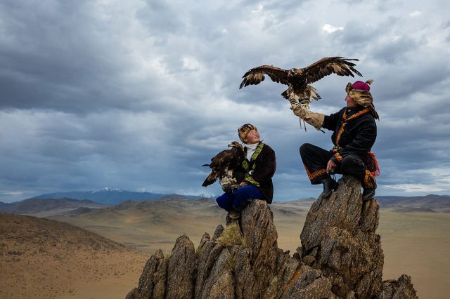 Mongolian eagle hunters