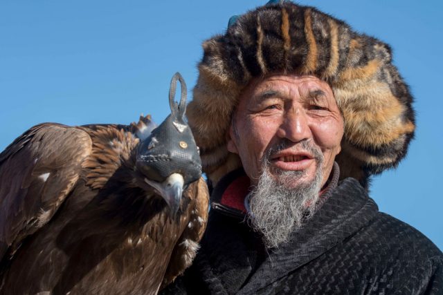 Mongolian eagle hunter