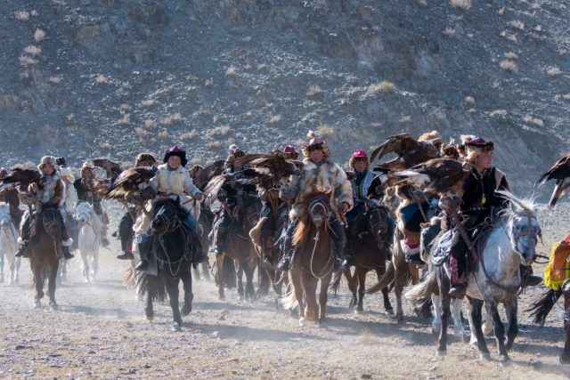 Kazakh eagle hunters