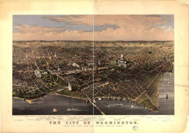 Vintage Washington DC map