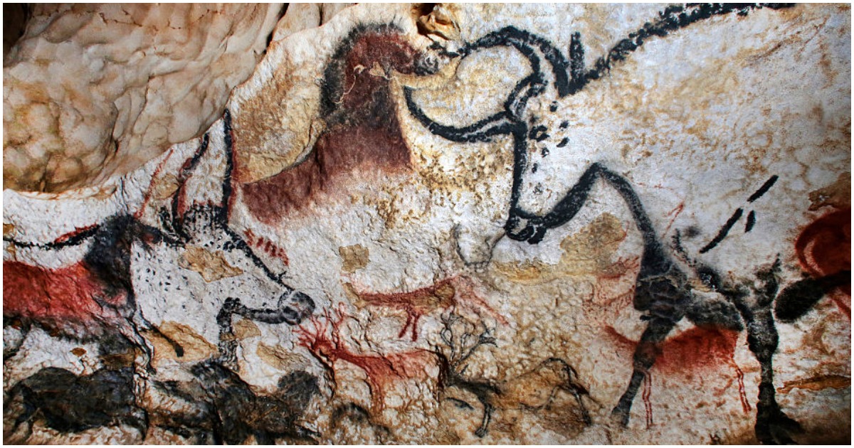 Lascaux cave paintings. (Photo by Patrick Aventurier/Getty Images)