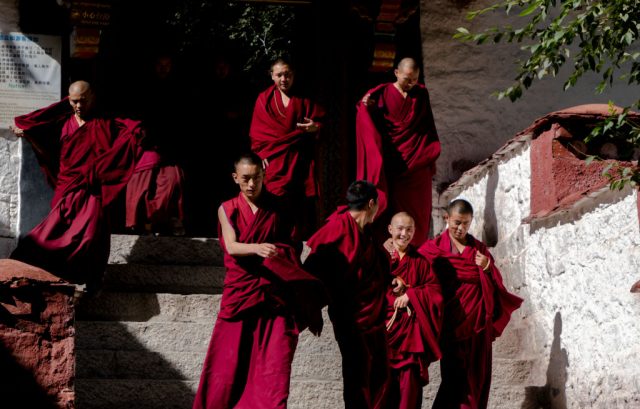 Tibetan monks