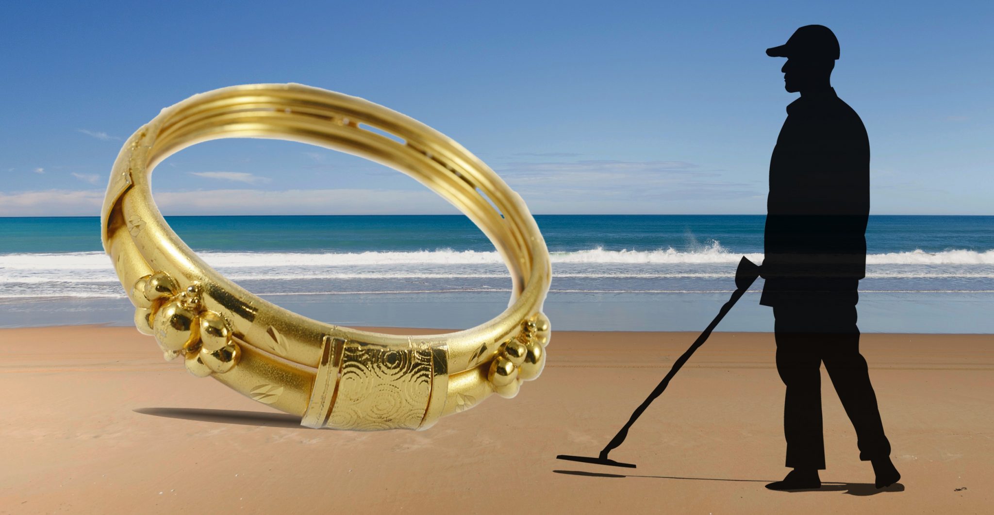 Gold ring and a metal detectorist