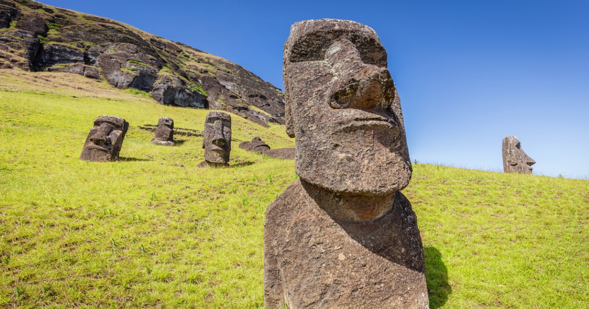 Moai statues at Easter Island