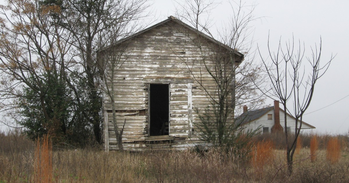 Old wooden shack (this is not the property in the real estate listing)