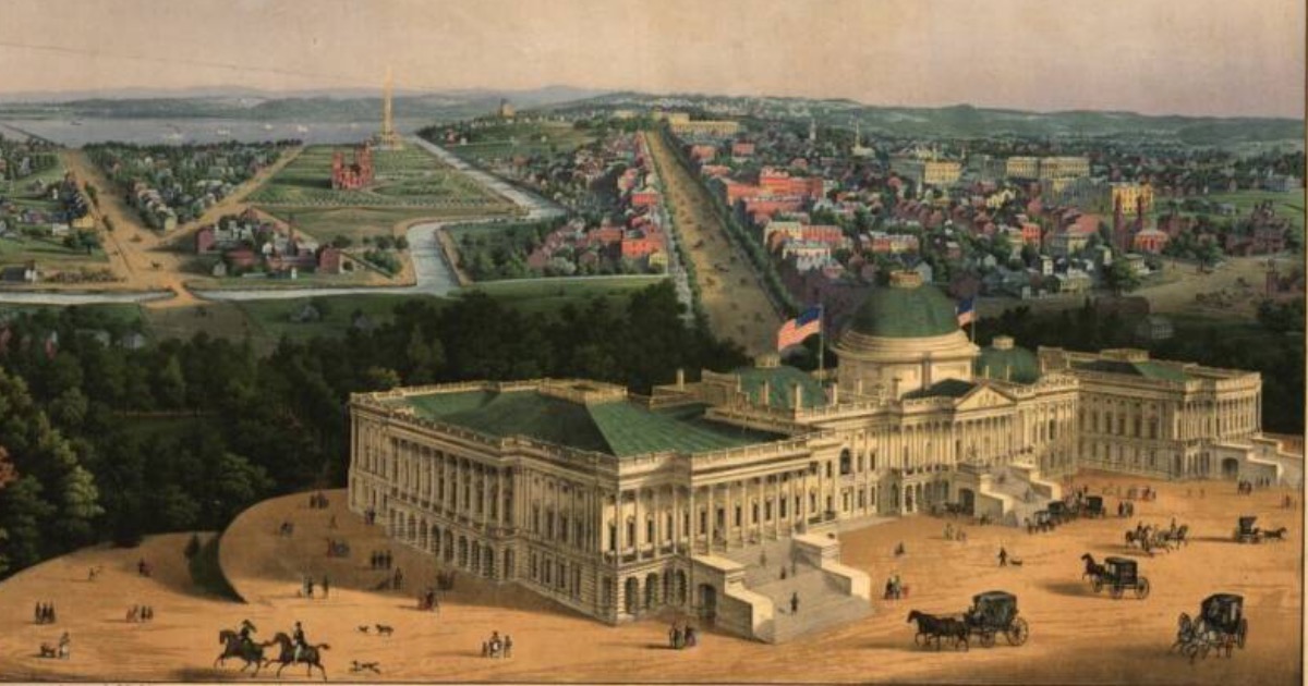 Washington DC, 1852. Library of Congress